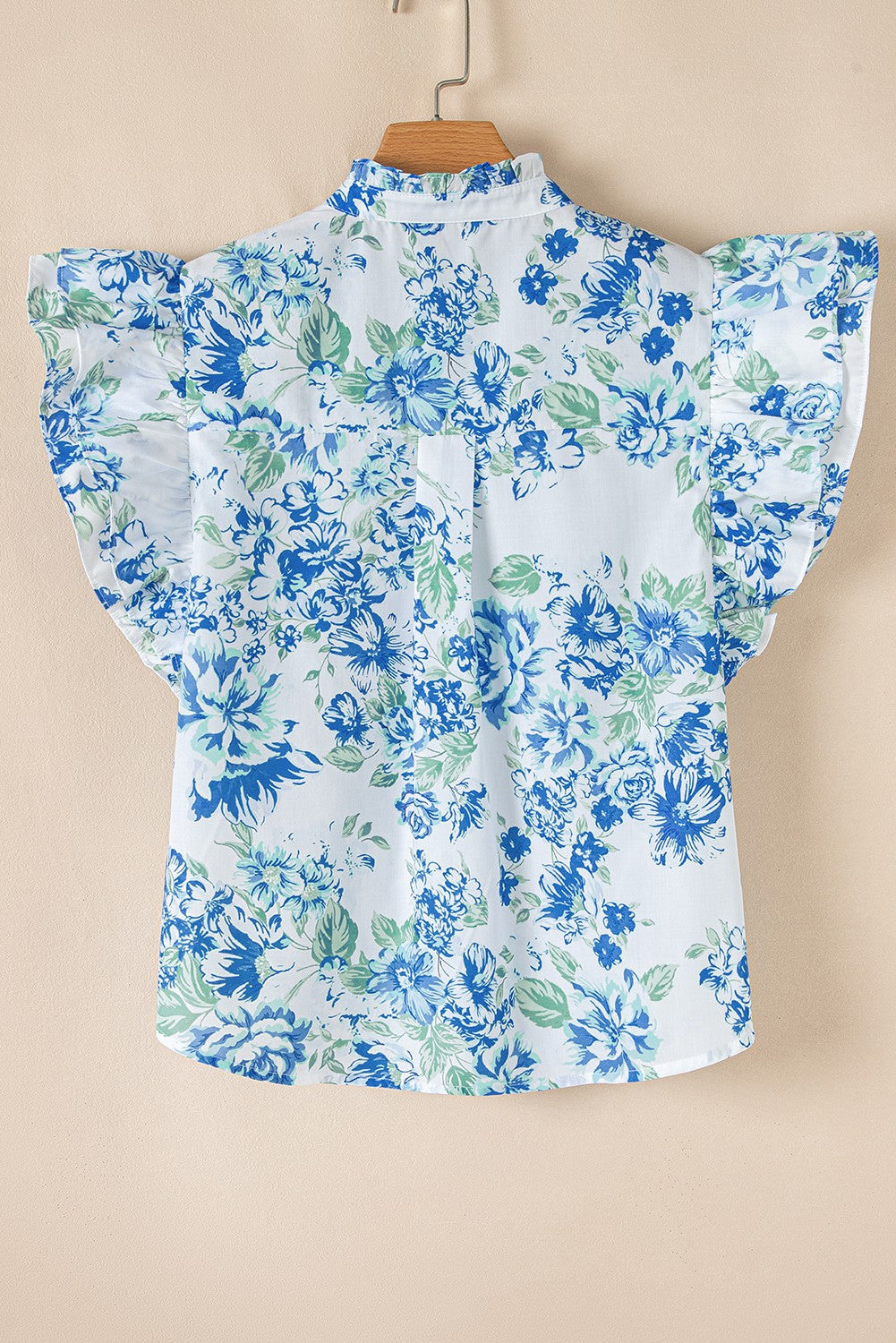 Frilly Floral Button-Up
