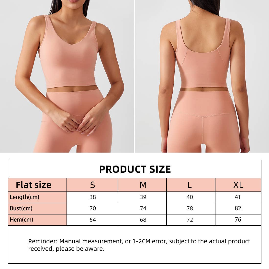 V-Neck Padded Sport Tank