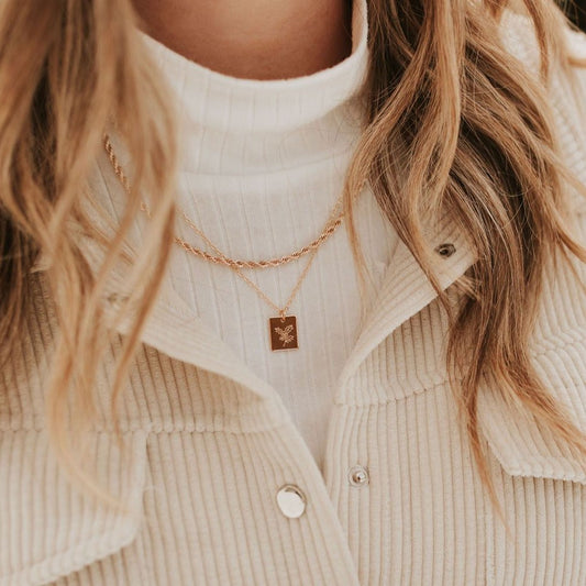 Naomi Gold Filled Rope Necklace