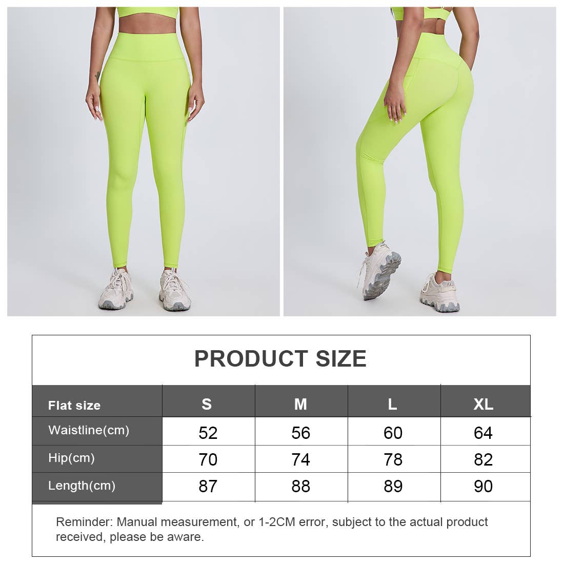 Women Side Pockets Yoga Pants No Front Seam Sport Leggings