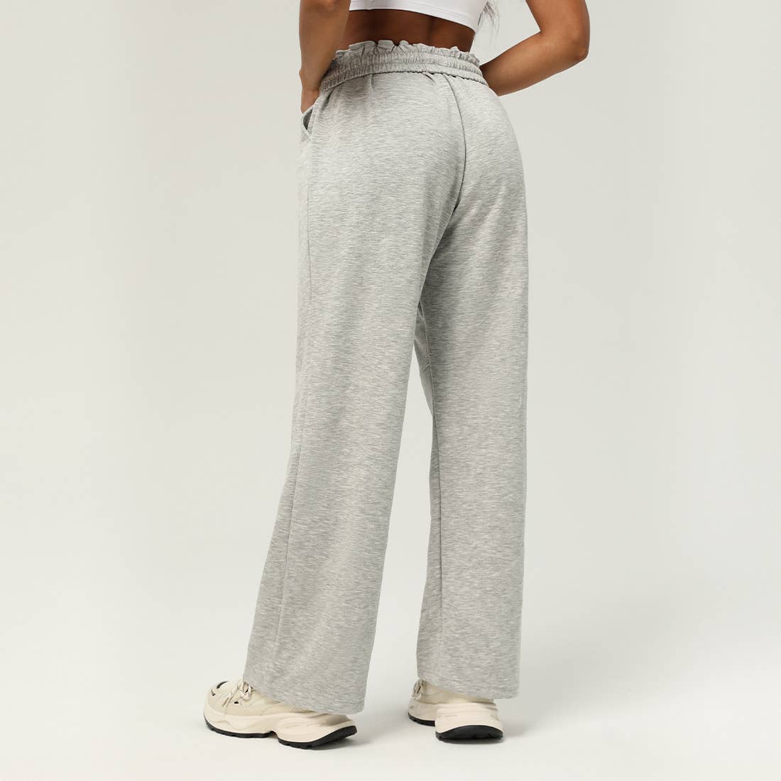 Wide-Leg Drawstring Sport Pants