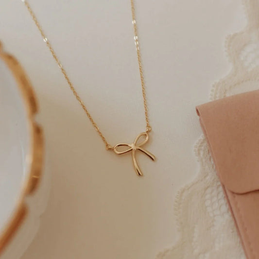 Lily Bow Necklace