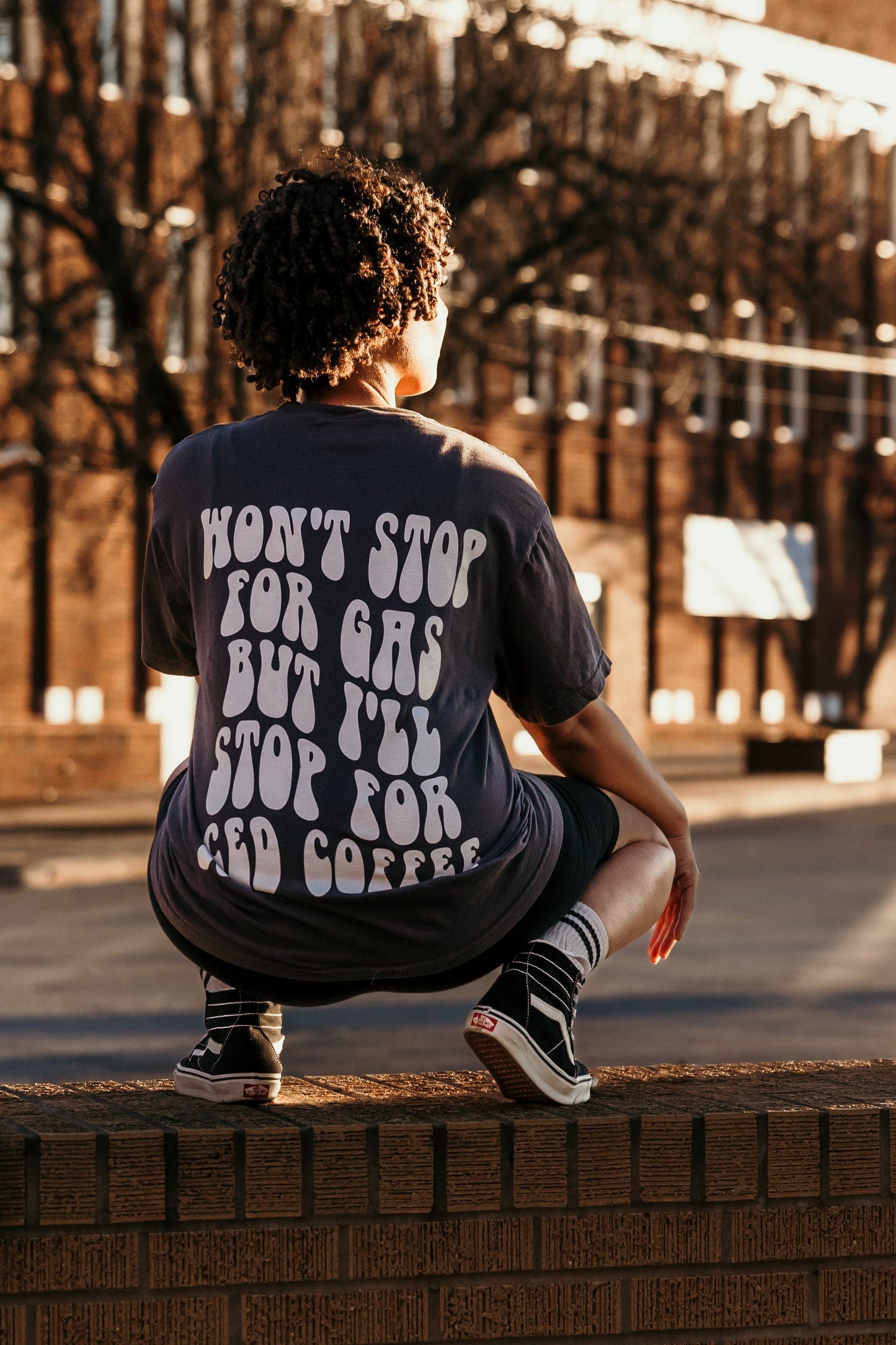 Won't stop for gas graphic tee