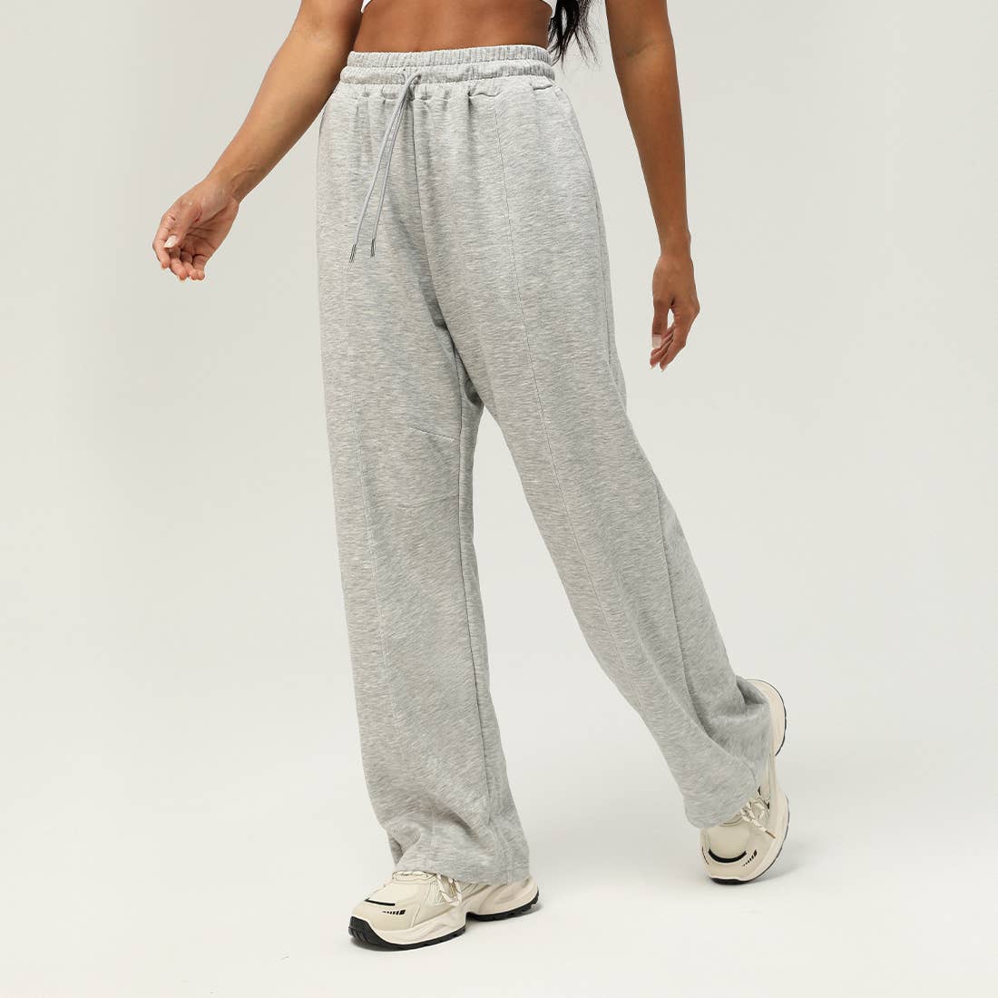 Wide-Leg Drawstring Sport Pants